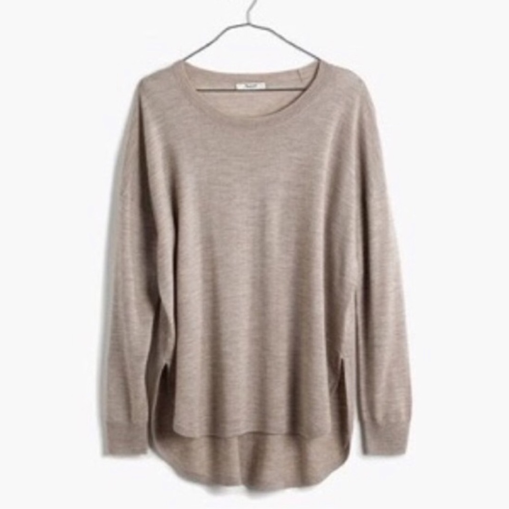 Madewell North Star wool blend pullover in beige